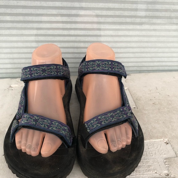 Teva 6471 Women's Black and Blue Sandals Sport Sandals Size 9 - Picture 4 of 14